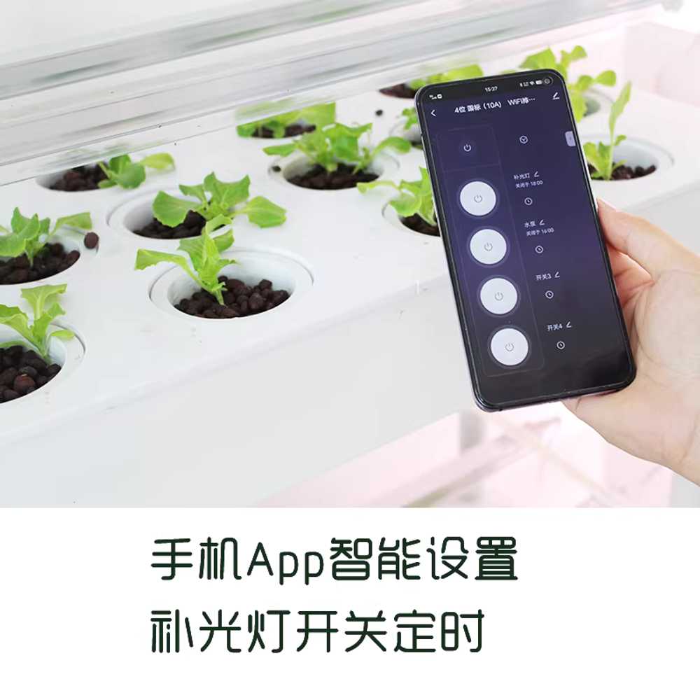 수경 재배기 채소 씨앗 홈가드닝 집콕템 상추키우기 2단+LED 4개 세트 대형 - 상세 이미지 4