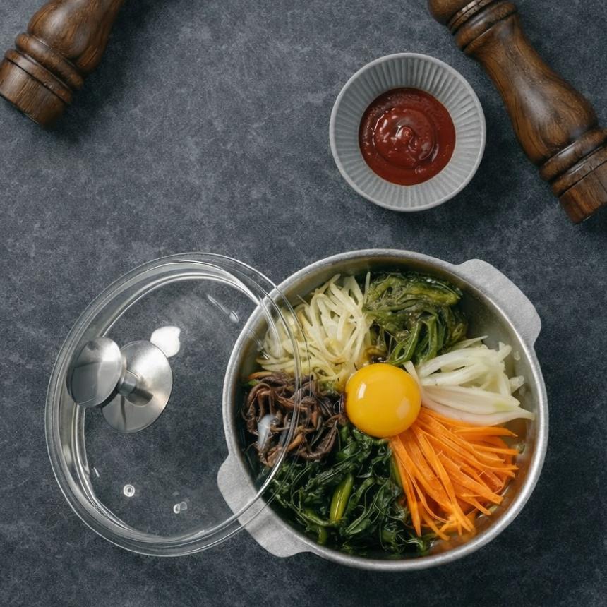 스텐 베이비 웍 인덕션 인덕션용 뚝배기 미니 전골 1인용 무연마제 18cm - 상세 이미지 3