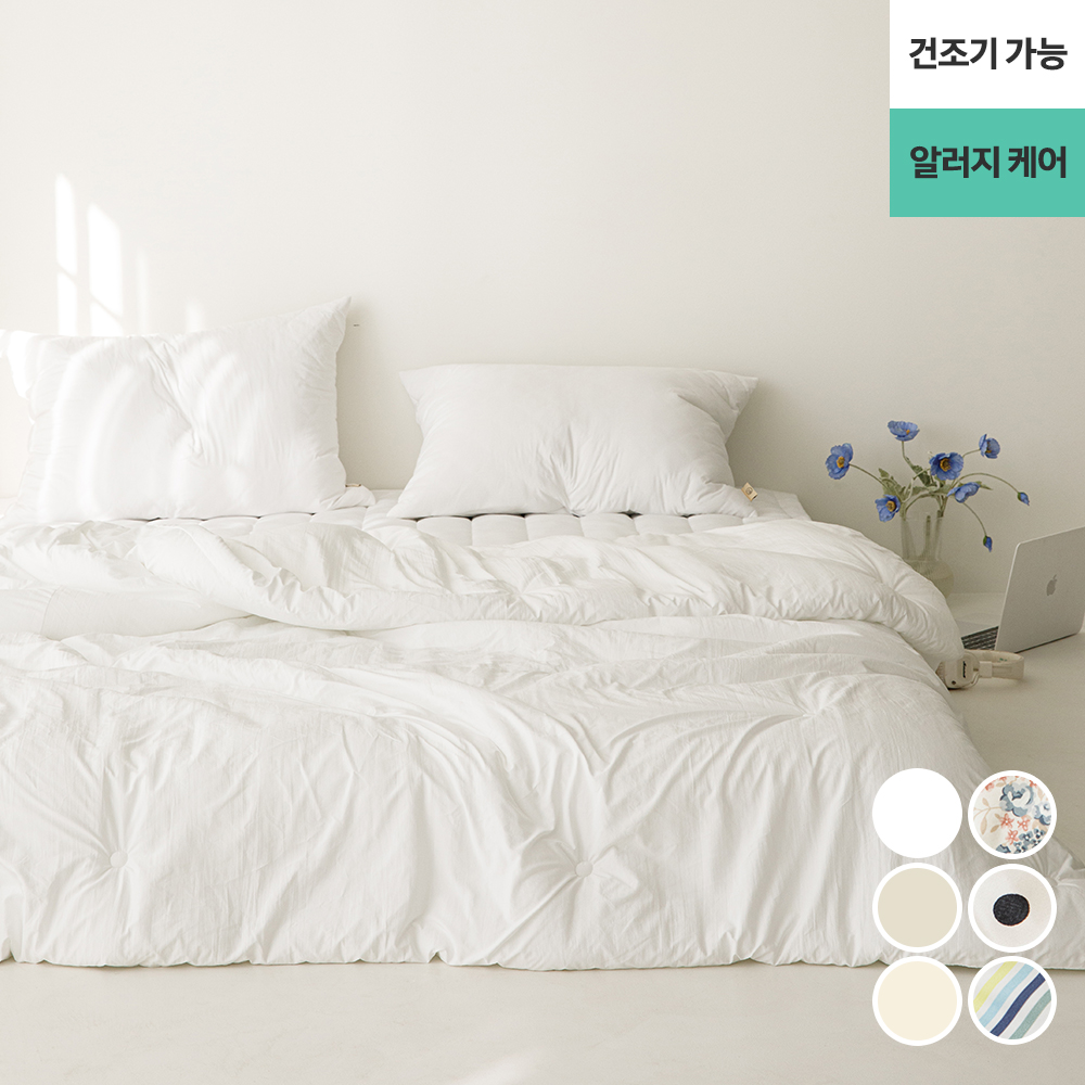 워싱해서 더 부드러운 완벽 알러지케어 M2 차렵이불 (건조기가능, 진드기방지, 먼지없는이불, 라지킹이불) - 상품 이미지