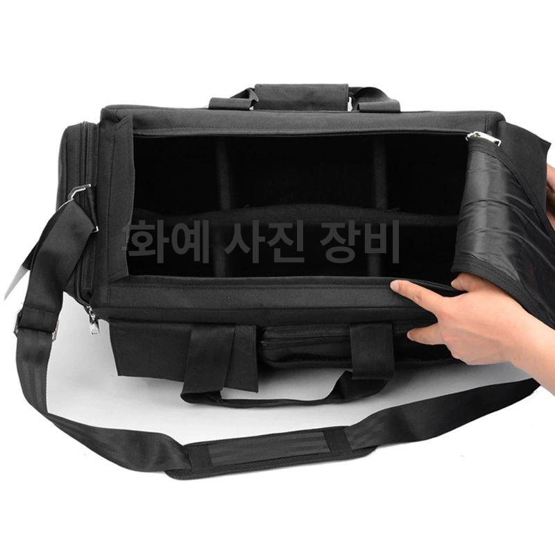 카메라숄더백 방송장비 캠코더 가방 대형 보관 내부 파티션 방송용 출장 카메라 수납 에코 가방 - 상세 이미지 5
