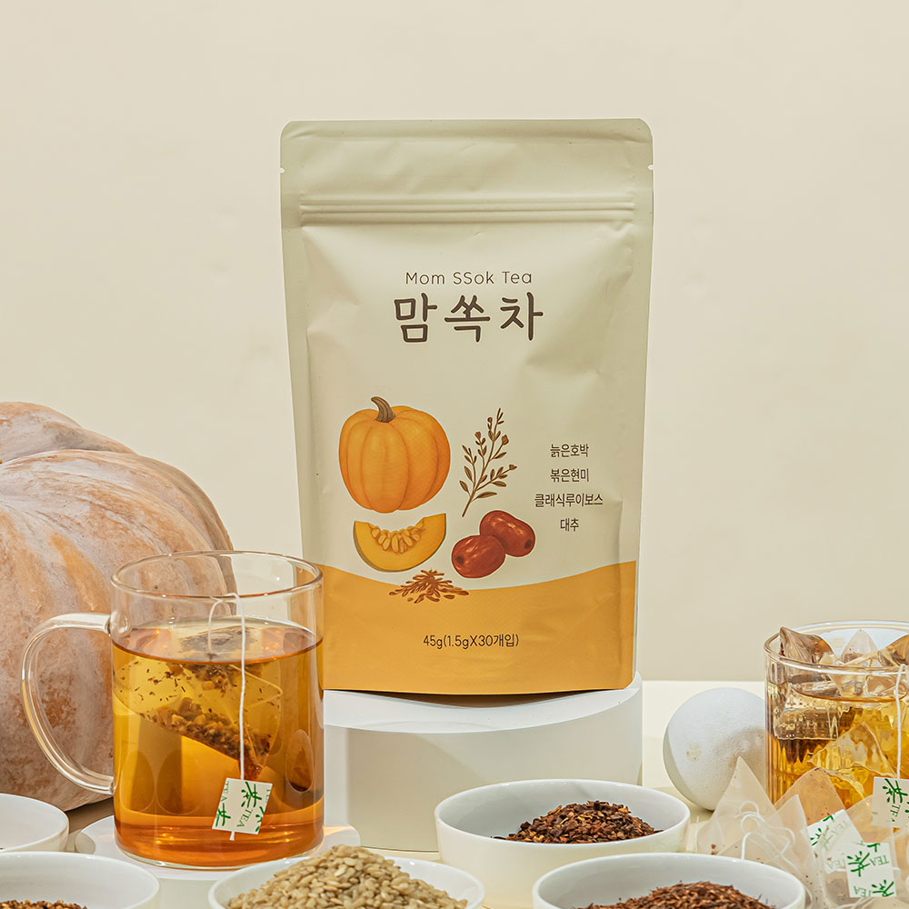 무카페인 늙은호박 볶은현미 루이보스 대추 임산부 선물 맘쏙차 1개 - 상세 이미지 5
