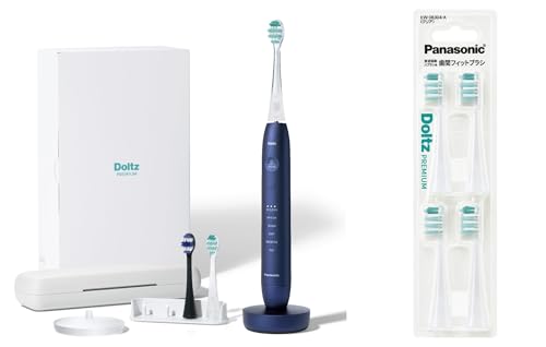 파나소닉(Panasonic) 전동 칫솔 돌츠 EW-DP58-A + 치간 피트 브러시(4개입) EW0830-X