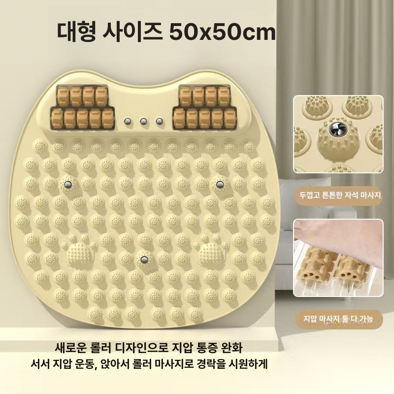 발지압 매트 발바닥 마사지 롤러 지압판 발지압볼 발마사지 대형 롤러 블루 - 상세 이미지 4