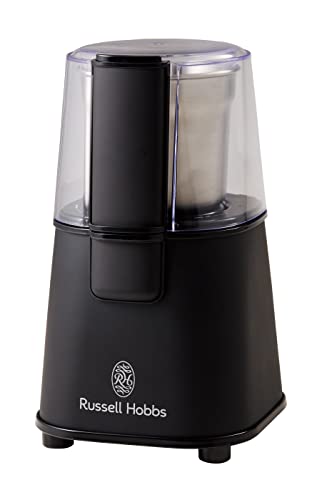 러셀홉스(Russell Hobbs) 7660JP-BK 커피 그라인더 블랙 전동 밀 시간 단축 중간 분쇄 10초