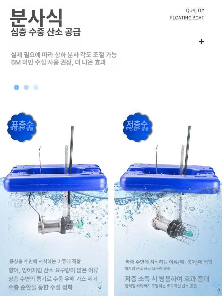 양식장 산소 공급기 기포기 순환 모터펌프 호수 304 304 스테인리스스틸 1500W-380V - 상세 이미지 2