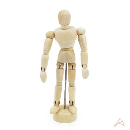 목각 인형 11cm 가동 드로잉 연습용 데생 모형 미술용품 스케치