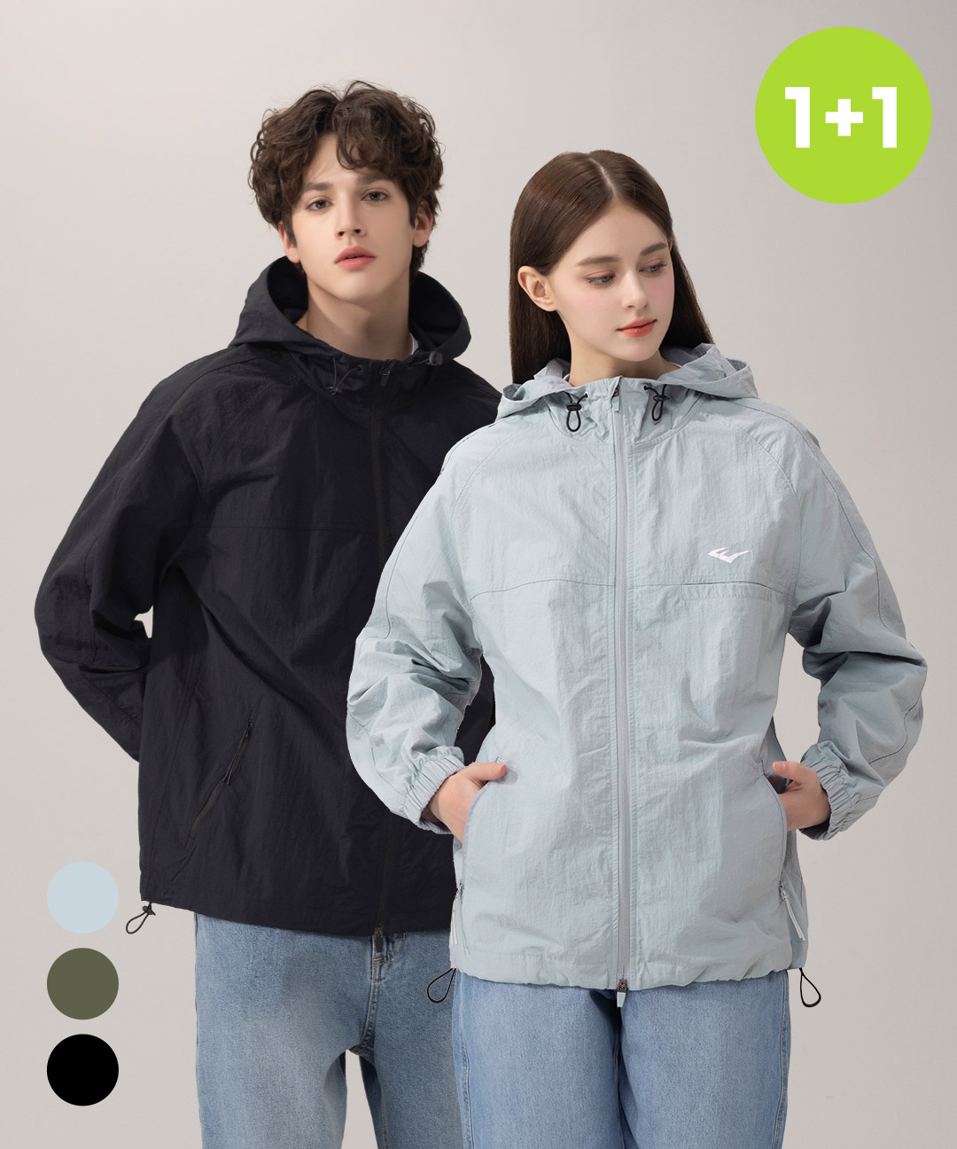 에버라스트 1+1 러닝 바람막이 남녀공용 윈드 자켓 이미지 7