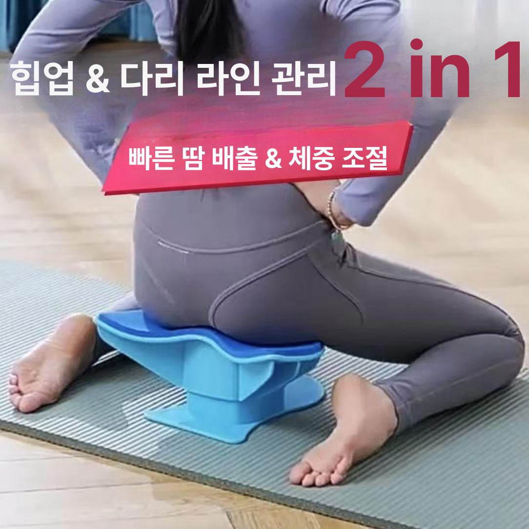 힙업 트레이너 허벅지 운동기구 다리 운동 홈트 요가 피트니스 에메랄드 - 상세 이미지 4