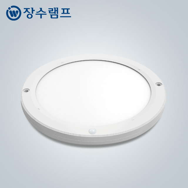 장수램프 LED 원형 센서등 엣지 25cm(10인치) 20W 현관 베란다 계단 조명