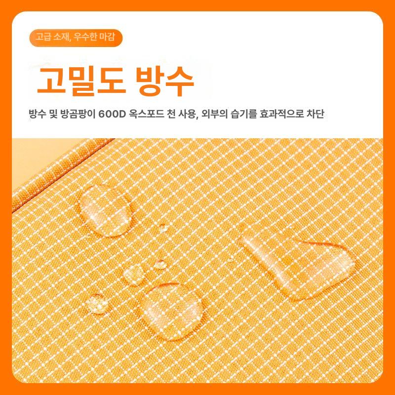 캐릭터 드럼 스틱 가방 흑곰 휴대용 파우치 오렌지 베어 - 상세 이미지 3