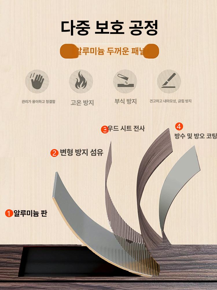 캠핑테이블 사이드 테이블 롤 소형 우드 휴대용 원형 백패킹 모드반트 트레이 - 상세 이미지 3