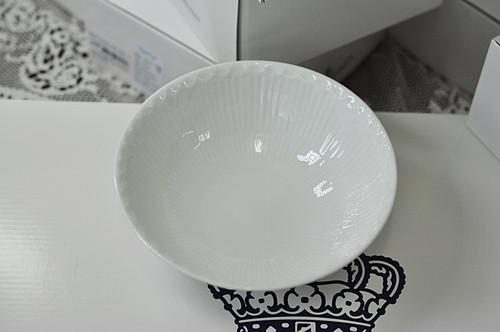 (15.5cm 볼, 국공기) 로얄코펜하겐 화이트 플루티드 하프레이스 15.5cm 볼(350ml) 1017288 - 상세 이미지 2