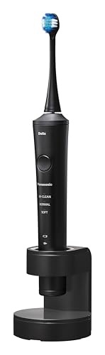 파나소닉(Panasonic) 전동 칫솔 돌츠 [Amazon.co.jp 한정] 하이그레이드 모델 W음파 진동 치태 제거 블랙 EW-NDPD6-K