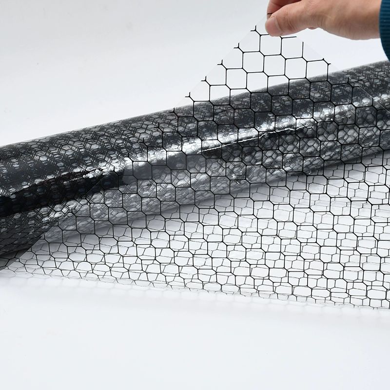 PVC 제전 정전기 필름 벌집형 투명하게 시트 벌집무늬 0.3mm 투명 메쉬 1.37x30m - 상세 이미지 5