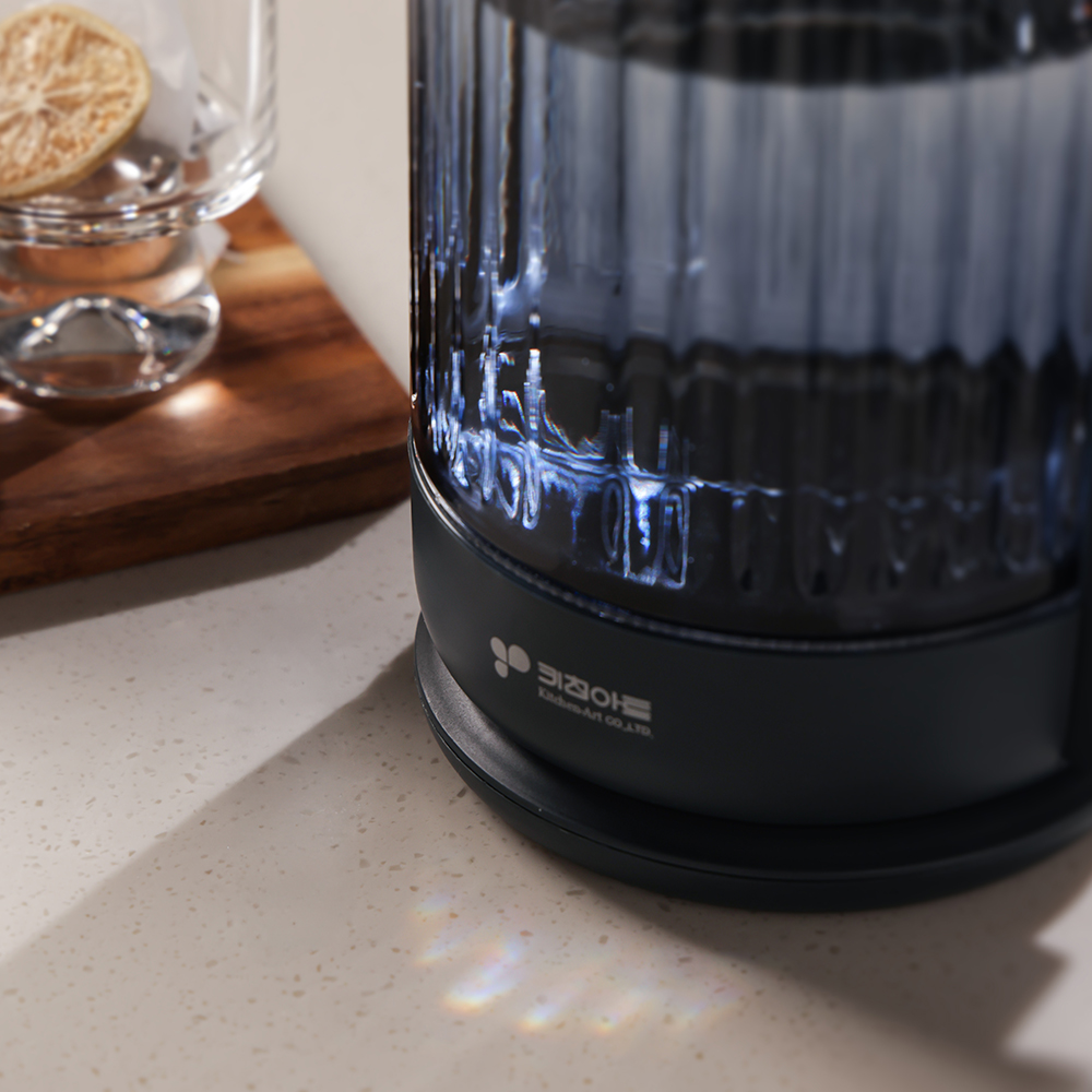 키친아트 유리 전기포트 무선 티포트 커피 글라스 전기주전자