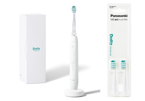 파나소닉(Panasonic) 전동 칫솔 돌츠 EW-DP38-W + 치간 피트 브러시(2개입) EW0830-X