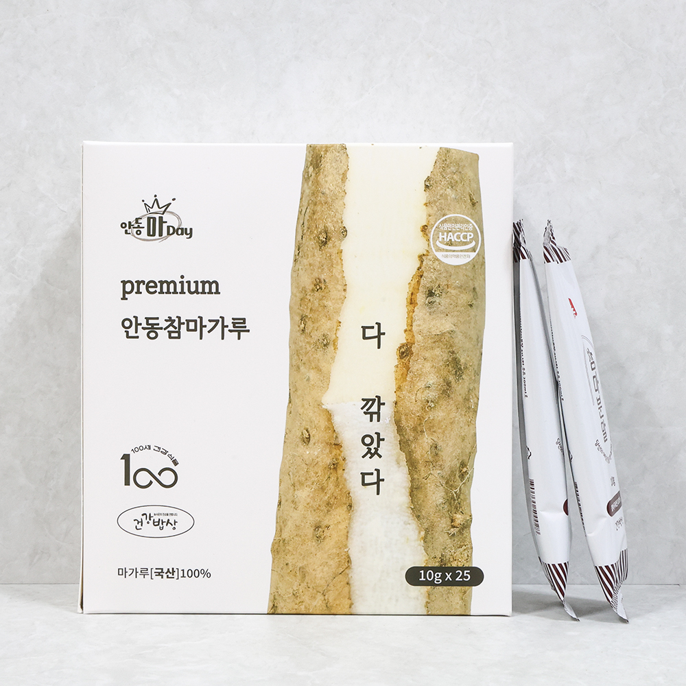 마가루 껍질 벗긴 안동 참마가루 스틱형 10g 50포 (500g) 이미지 2