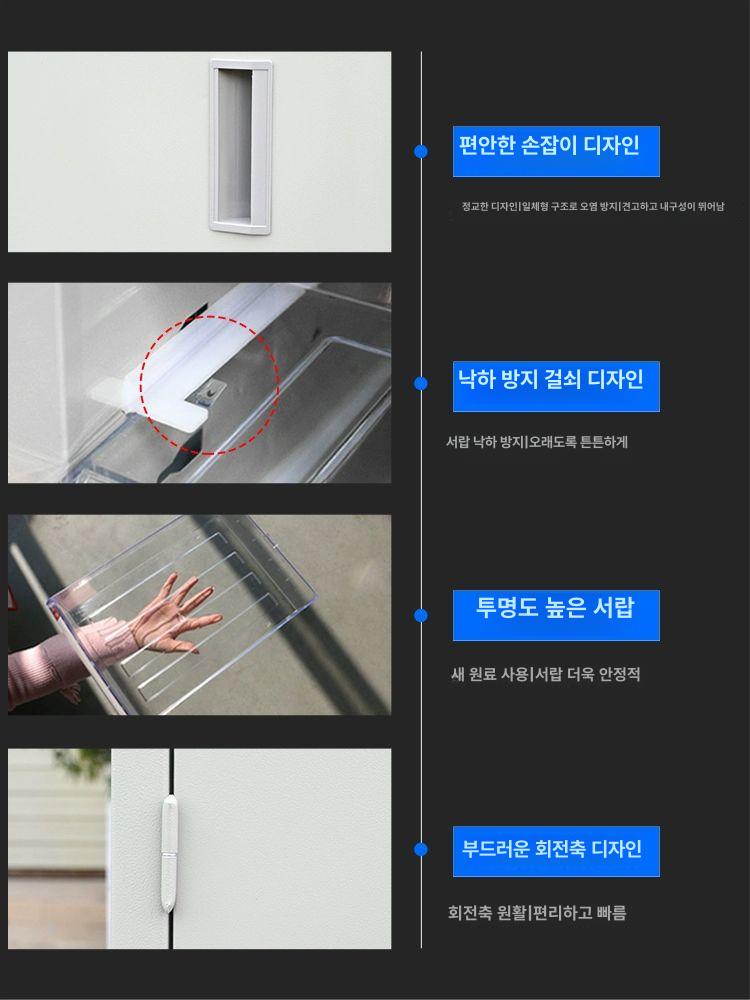 투명부품보관함 중형 24단 분류 서랍 볼트 나사 공구함 없는 20단 소형 블루 부품 - 상세 이미지 2