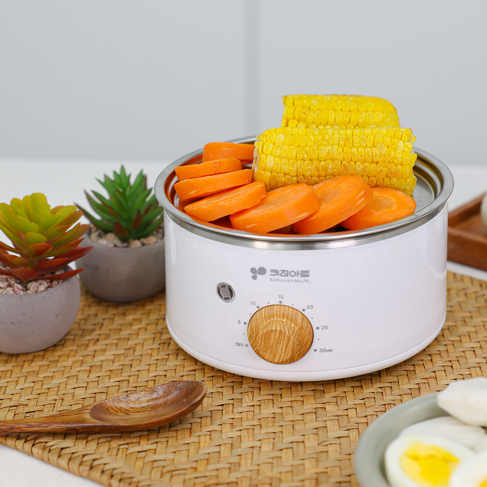 계란찜기 키친아트 올스텐 1단 에그 쿠커 계란 삶는기계