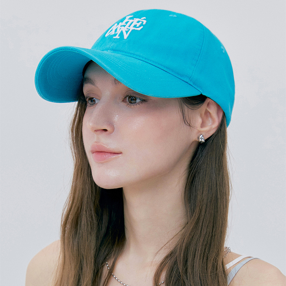 [미네티] 시그니처 로고 데님 여자 깊은 볼캡 7color 이미지 2