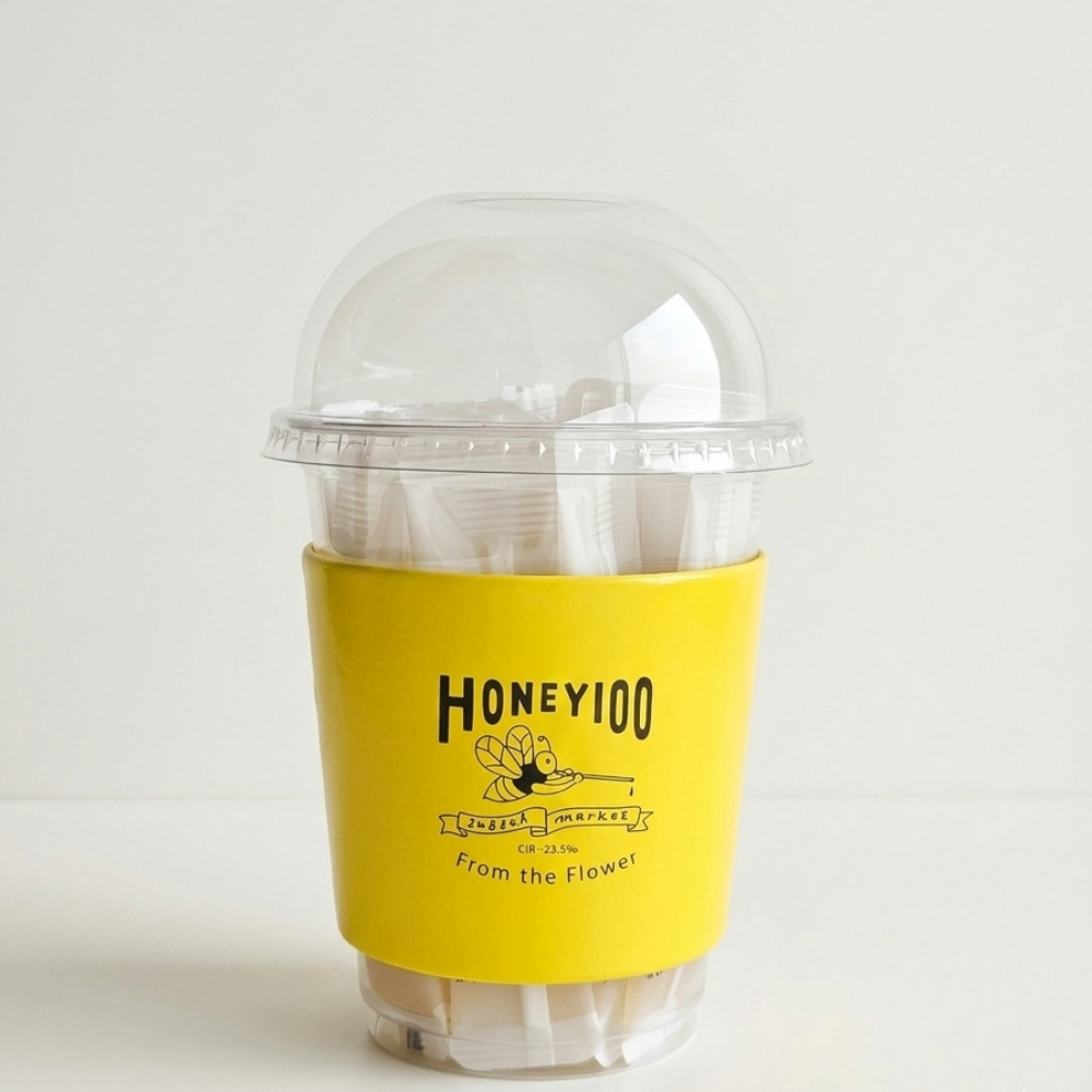 [HONEY100]아카시아 천연벌꿀 짜먹는꿀 스틱꿀 10g, 100개 이미지 6
