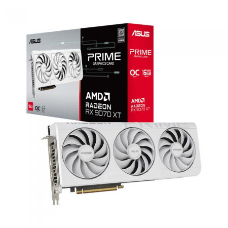 -ASUS PRIME 라데온 RX 9070 XT WHITE OC D6 16GB 대원씨티에스-(빠른배송)