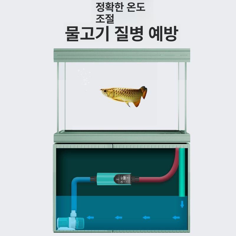 외부여과기 섬프수조 배관형 디지털 히터 고급 외부 가열봉 300W - 상세 이미지 5