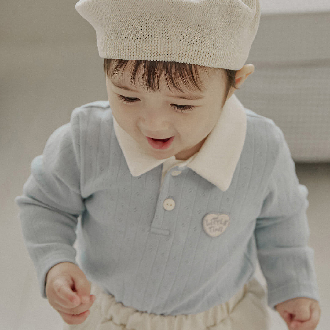 유아 돌촬영의상 하객룩 키코 티셔츠 라이트블루 - 상세 이미지 5