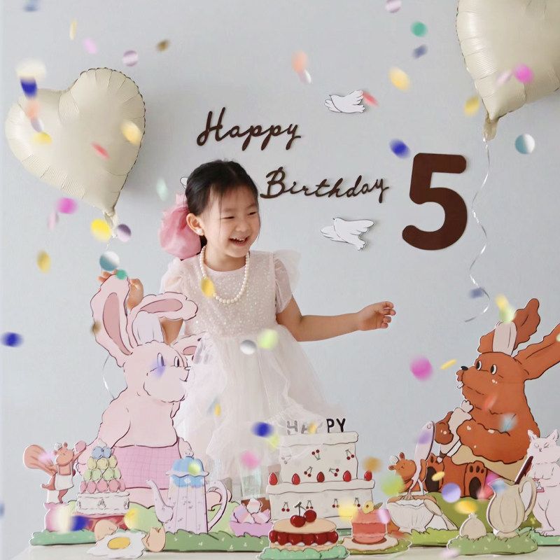 돌상 돌잔치 포토존 테이블 배경 토끼 소품 백일상 돌상포토존 100일 백일 - 상세 이미지 3