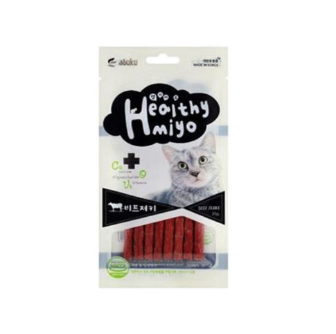 아스쿠 헬씨미요 고양이 져키 간식 비프, 20g, 10개 - 상품 이미지