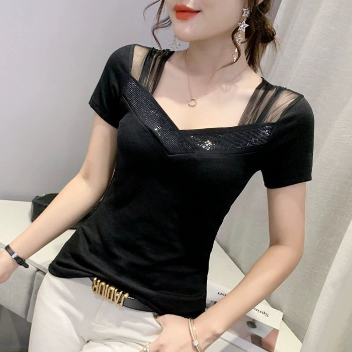 라인 줌바 댄스복상의 방송 에어로빅 라틴 스포츠 댄스옷 살사 그린 L - 상세 이미지 3