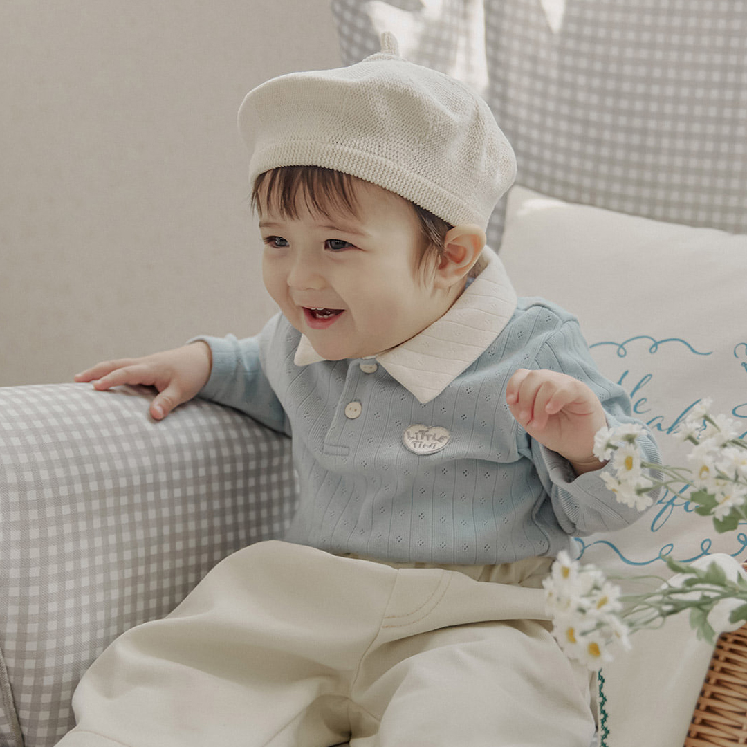 유아 돌촬영의상 하객룩 키코 티셔츠 라이트블루 - 상세 이미지 3