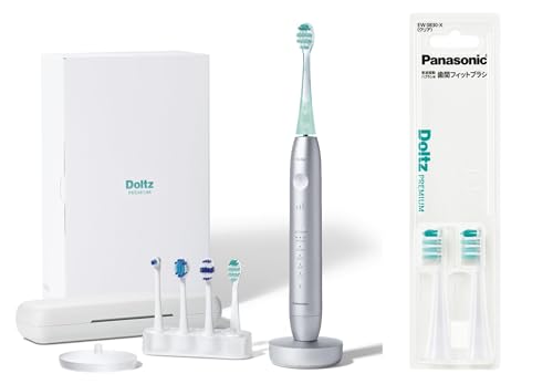 파나소닉(Panasonic) 전동칫솔 돌츠 최상위 모델 EW-DT88-S + 치간 피트 브러시(2개입) EW0830-X