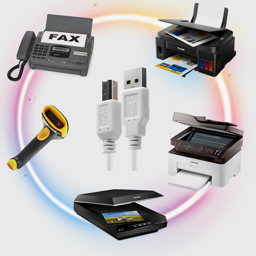 USB 2.0 프린터 케이블 480Mbps USB-A to B 커넥터 타입 스캐너 복합기 - 상세 이미지 4