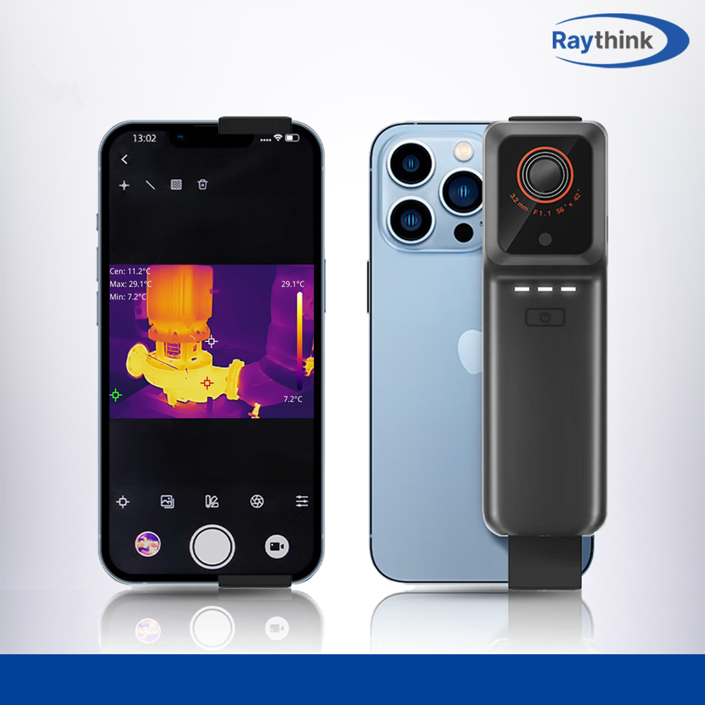 Raythink IX2 Air 모바일 열화상카메라 아이폰앱 안드로이드어플 실시간 무선 연결 - 상품 이미지