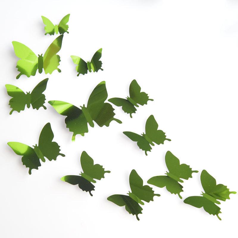 12p 입체 나비 포인트 벽장식 자석부착 스티커 3d 벽지 데코 아이방 이미지 7