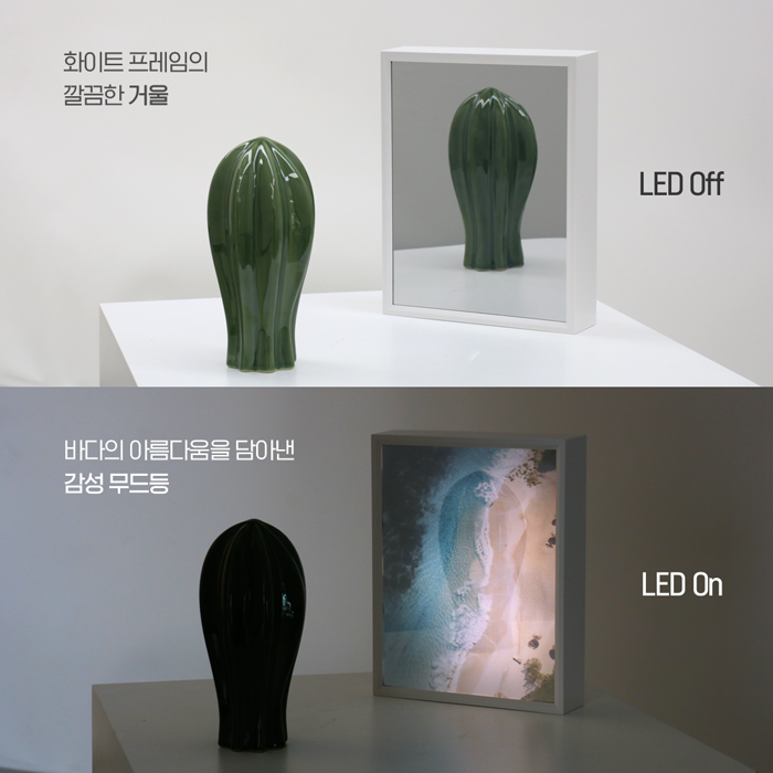 LED 액자 무드등 커플 휴대폰 사진 인화 선물 주문제작 이미지 3