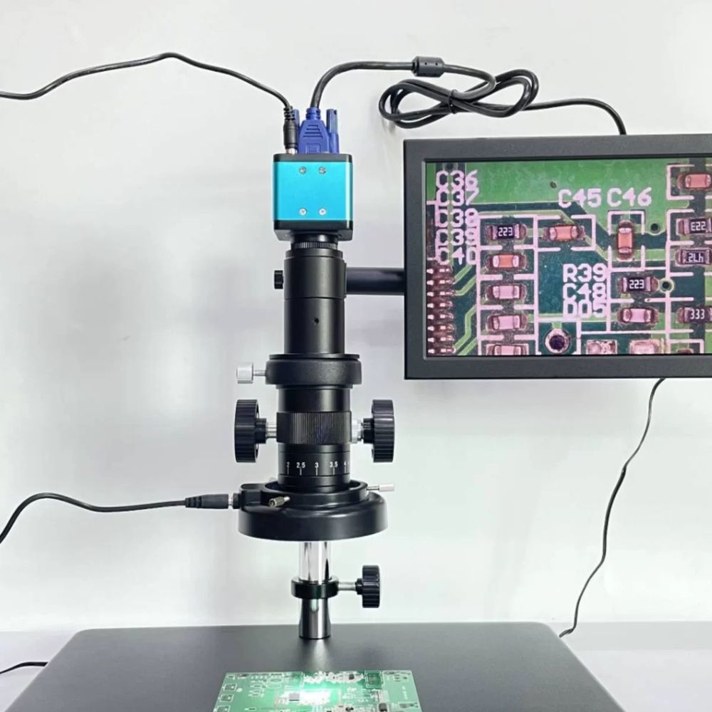 현미경 고배율 디지털현미경 실험실현미경 PCB검사 정 A. 단안 현미경+VGA500 카메라 - 상세 이미지 2