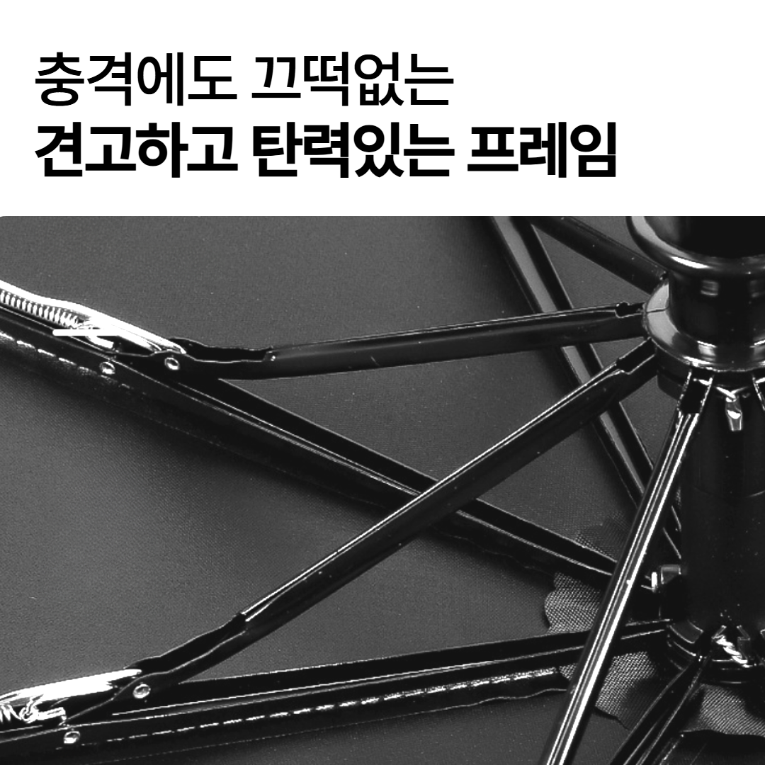 [암막코팅] 햇살지킴이 3단 자동 원터치 양산 암막 초경량 자외선차단 우양산 이미지 3