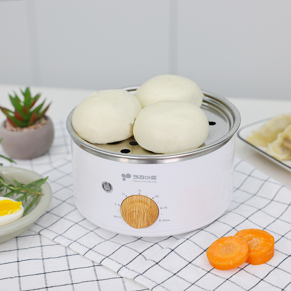 계란찜기 키친아트 올스텐 1단 에그 쿠커 계란 삶는기계