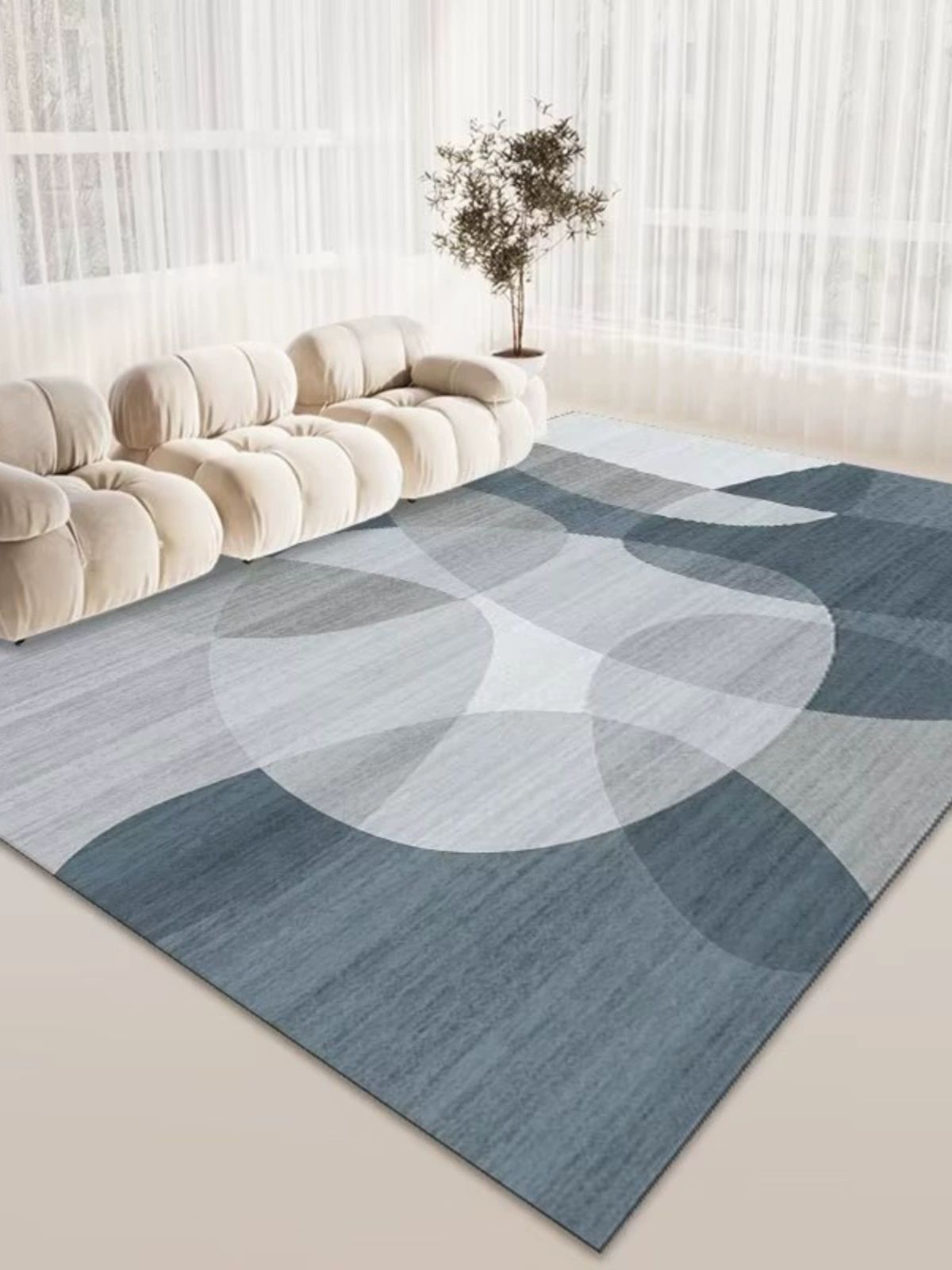 모던 카페트 거실 240x400cm 특대형 러그 방지 라이트럭셔리 J 60x90cm - 상품 이미지