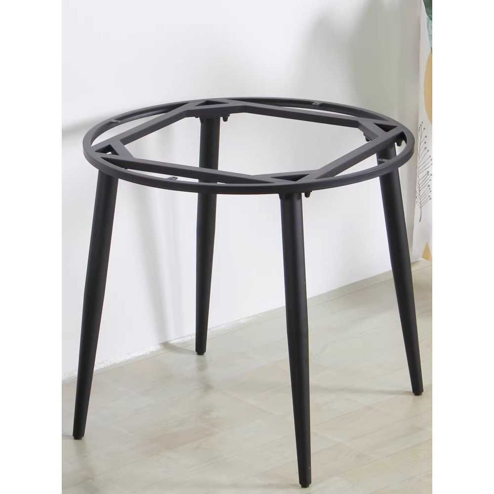원형탁자다리 테이블 가구다리 프레임 식탁 의자 교체 50x60cm 블랙/타입3/판면 60-70cm - 상품 이미지