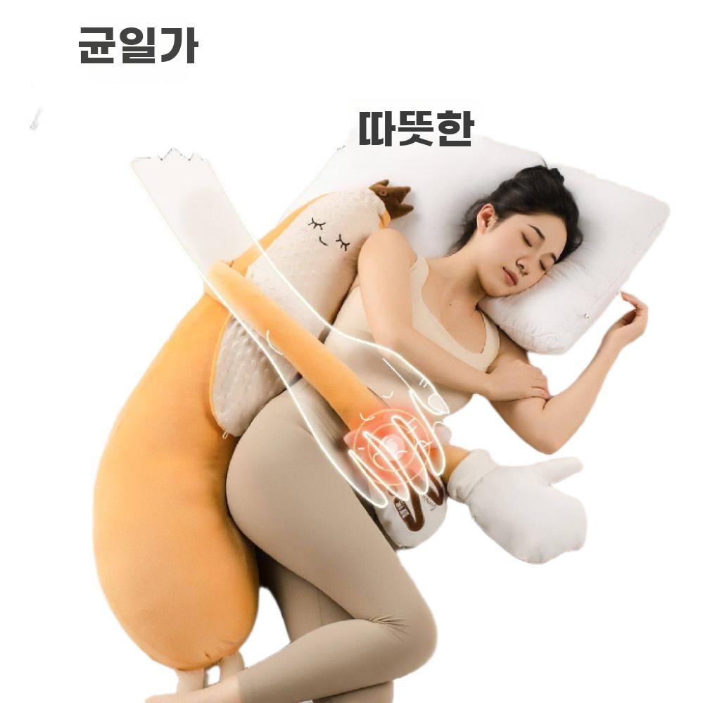 수면 안심 바디 필로우 포근한 열찜질 안아주는 쿠션 일반 모델 길이70cmx높이18cmx너비19cm - 상세 이미지 3