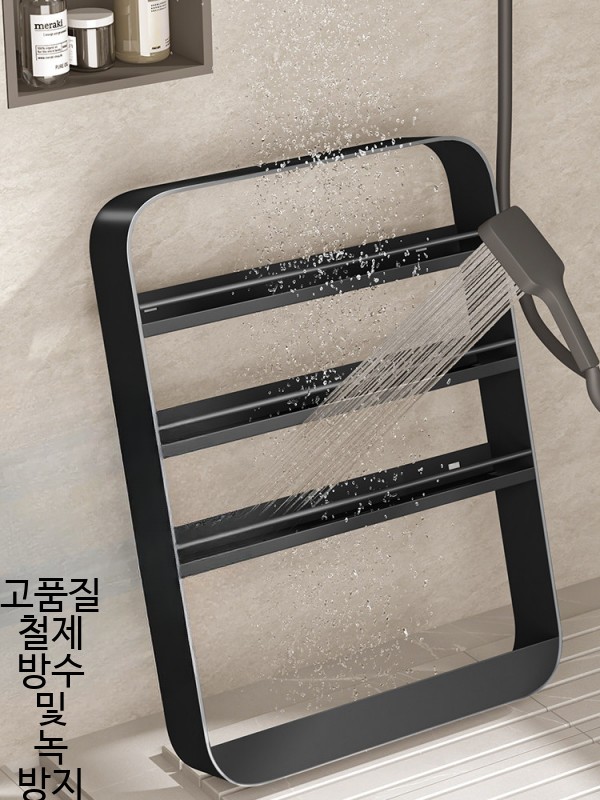 욕실 벽걸이 선반 다용도 화장실 수납 정리대 화장품 거치대 소품 보관 - 상세 이미지 4
