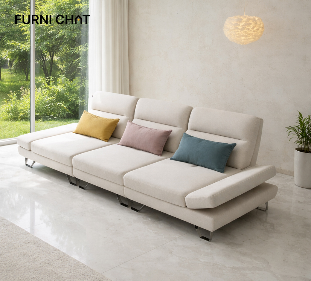 퍼니챗 샤르니 4인용 아쿠아텍스 이지클린 기능성 조야 패브릭 스윙 소파