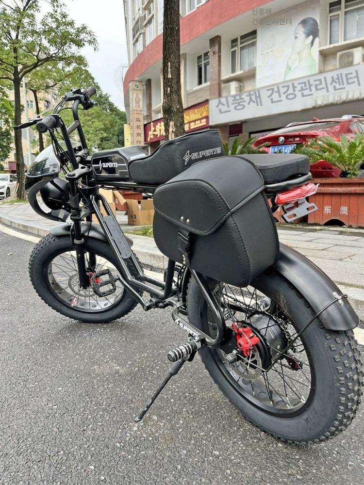 전기 자전거 가방 사이드 바이크 배터리 보관백 수납 소형 블랙 버클 - 상세 이미지 4