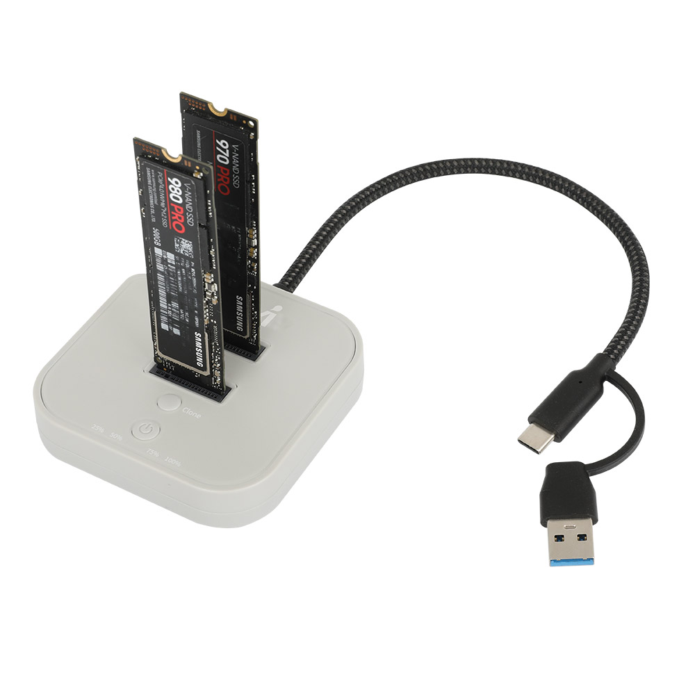 듀얼 도킹스테이션 USB3.2 Gen2 NVMe - 상세 이미지 3