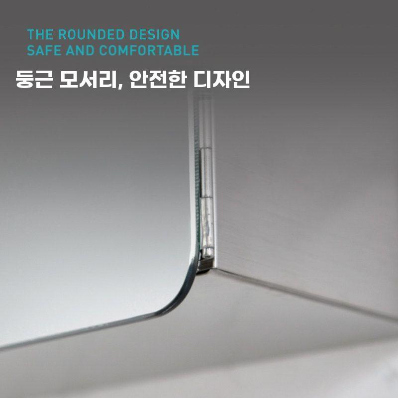 스테인리스 욕실 거울 수납장 방수 벽걸이 화장실 수납 A.왼쪽도어350x500x130mm - 상세 이미지 4