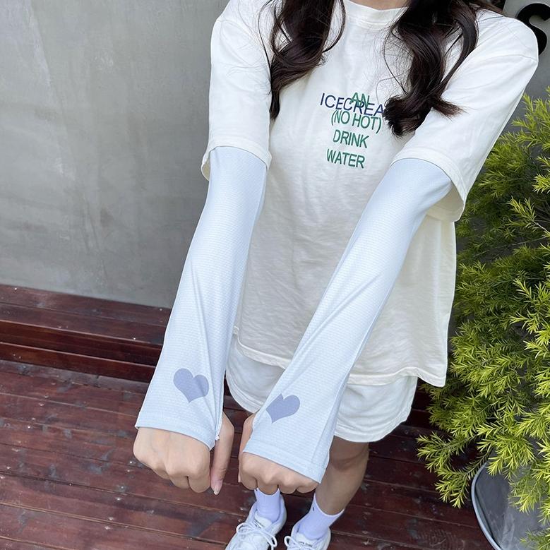 헐렁한팔토시 차량용 운전 쿨토시 가리개 손등형 테니스 러닝 암슬리브 - 상품 이미지