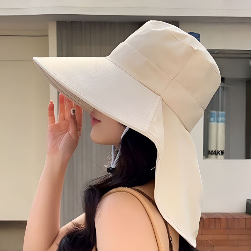 자외선차단버킷햇 넓은챙모자 여성모자 여름 와이드챙 비치 - 상세 이미지 2